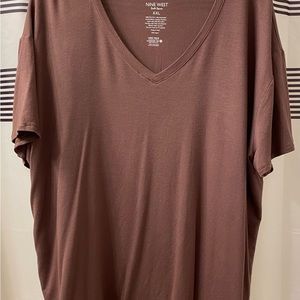 Nine West soft spun tee XXL